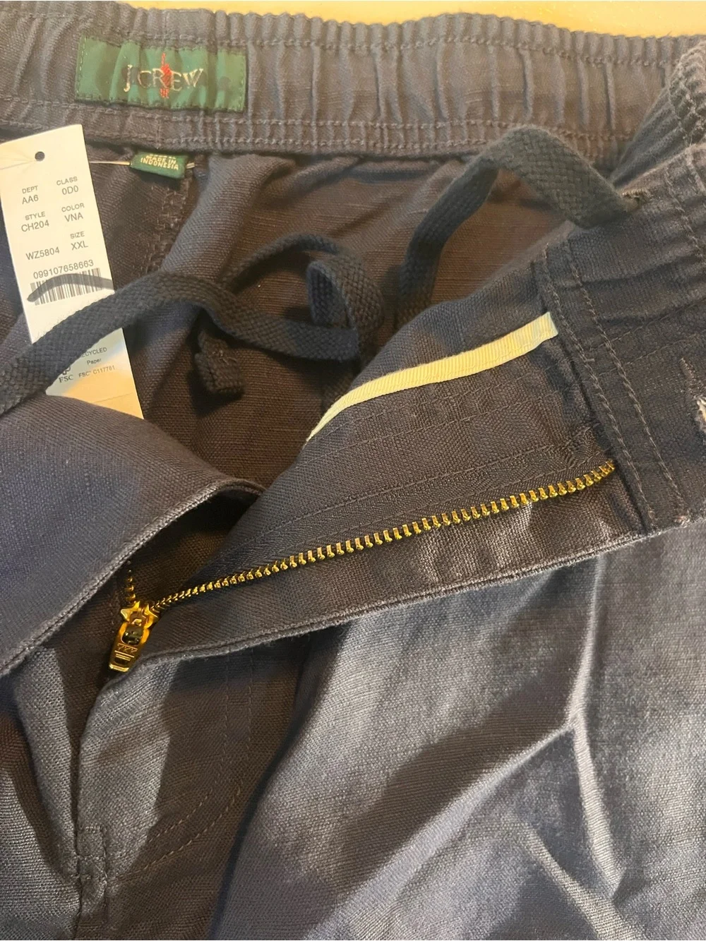 J.Crew 5.5” Pier Short in cotton-linen blend